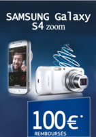 100€ remboursés pour l'achat d'un Samsung Galaxy S4 zoom - DARTY