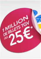 1 million de billets TGV dès 25€ pour l'été - Gare SNCF