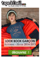Look book garçon Automne-Hiver 2014-2015 - Tape à l'oeil