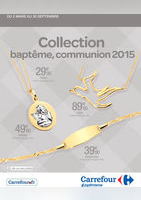 Collection baptême, communion 2015 - Carrefour