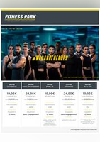 Offres Fitness Park : Tarifs & Abonnements - Fitness park