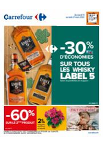 Promos et remises Carrefour : -30% D’ÉCONOMIES SUR TOUS LES WHISKY LABEL 5
