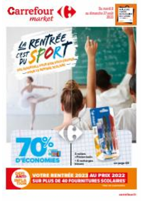 Prospectus Carrefour Market SAINT JEAN PIED DE PORT : LA RENTREE C'EST DU SPORT !