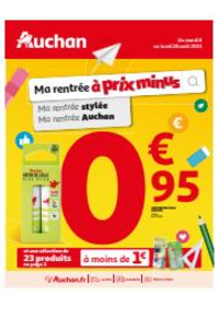 Prospectus Auchan SAVONNIERES DEVANT BAR : Ma rentrée à prix minus