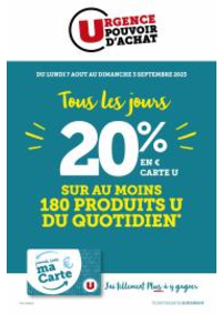 Prospectus Super U ST JAMES : MA SELECTION CARTE U AOUT