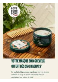 Prospectus The Body Shop PARIS ST MICHEL : VOTRE MASQUE SOIN CHEVEUX OFFERT DÈS 55 € D’ACHATS*