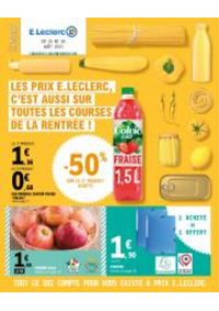 Prospectus Jardi E.Leclerc CHATEAULIN : Les Prix E.Lecrerc, c'est Aussi sur Toutes les Courses de la Rentrée!