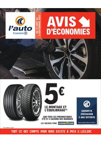 Prospectus L'auto E.Leclerc ROMILLY SUR SEINE : OP11 - Avis déconomie 4