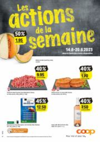 Prospectus Coop Supermarch&eacute; Fleurier : Coop reklamblad