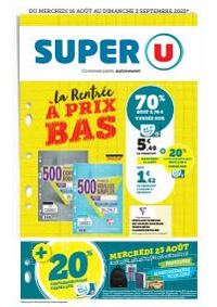 Prospectus Super U ROCBARON : Rentrée des classes