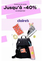 Prospectus claire's : Jusqu'&agrave; -40%* sur presque tout!