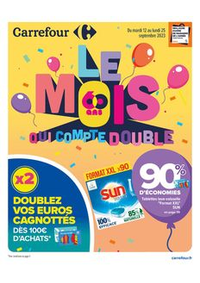 Prospectus Carrefour : LE MOIS QUI COMPTE DOUBLE