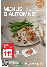 Prospectus Promocash Nimes : Menus d'Automne