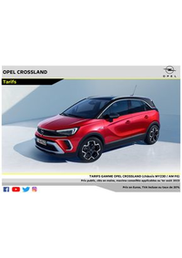 Prospectus Distributeur OPEL PGM ITALIE SAS PARIS : Opel Crossland