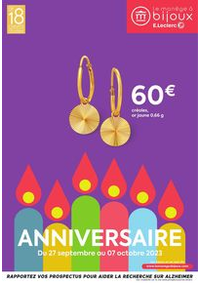 Prospectus Le Manège à Bijoux E.Leclerc LISIEUX : ANNIVERSAIRE