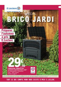 Prospectus E.Leclerc SAINT NAZAIRE : Jardin Dautomne Brico Chauffage