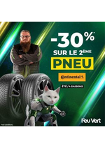 Prospectus Feu Vert : -30% sur le 2ème pneu