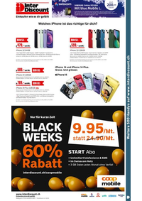 Prospectus Inter Discount Bern Bümpliz : BLACK WEEKS 60% Rabatt
