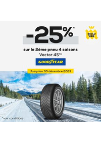 Prospectus Midas Caen 97 Boulevard Guillou : Et ça tombe bien, chez Midas, le 2e pneu GOODYEAR Vector 4STM est à -25% en exclusivité web jusqu’au