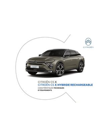 Prospectus Citroen : C5 X HYBRIDE &amp; C5 X - Versions et caractéristiques