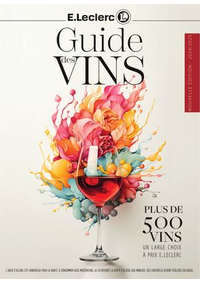 Prospectus E.Leclerc LE BLANC : GUIDE DES VINS 2024/2025