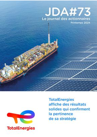 Prospectus Total RELAIS DE PARSAC : TotalEnergies affiche des résultats solides qui confirment la pertinence de sa stratégie