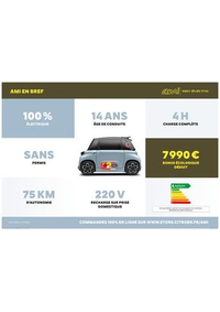 Prospectus Citroen SAINTE GENEVIEVE SUR ARGENCE : AMI ÉLECTRIQUE