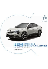 Prospectus Citroen SAINT URCIZE : Citroën Ë-C4 X ÉLECTRIQUE Caractéristiques