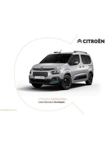 Prospectus Citroen : Citroën Ë-BERLINGO ÉLECTRIQUE Caractéristiques