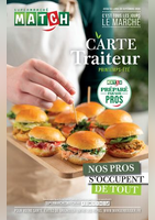 CARTE TRAITEUR PRINTEMPS-ÉTÉ - Match