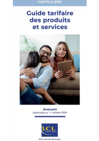 Prospectus LCL : Guide tarifaire des produits et services