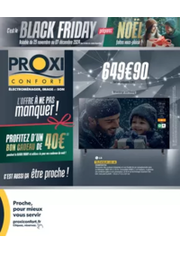 Prospectus Proxi Confort CHAMPAGNE MOUTON : Tabloïd Proxiconfort Black Friday / Noël BB 2024