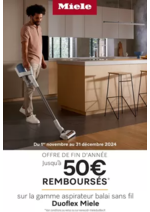 Promos et remises  : MIELE vous rembourse jusqu'à 50 €