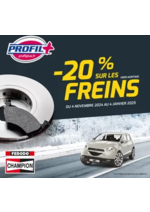 Promos et remises  : Du 04 novembre 2024 au 04 janvier 2025, -20% sur les freins !