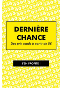 Prospectus Gemo LA FERTE MACE : DERNIèRE CHANCE Des prix ronds à partir de 5€