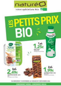 Prospectus NaturéO LES CLAIES-SOUS-BOIS : LES PETITS PRIX BIO