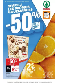 Prospectus Spar SARRANCOLIN : SPAR ICI LES PROMOS GOURMANDES -50 %