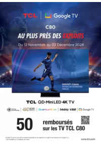 Prospectus Boulanger Quetigny : 50€ remboursés sur les TV TCL C80