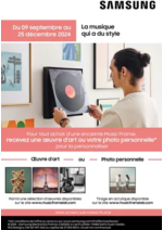 Promos et remises  : SAMSUNG MUSIC FRAME