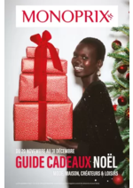 Prospectus Monoprix : GUIDE CADEAUX NOËL