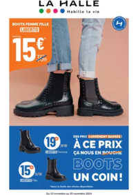 Prospectus La Halle AURILLAC 108 120 AV DU GENERAL LECLERC : La Halle Habille la vie - Chaussures