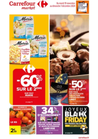 Prospectus Carrefour Market BOURISP : JOYEUX NOEL & COEURS GOURMANDS