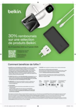 Prospectus  : 30% remboursés sur une sélection de produits Belkin.