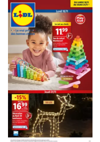 Prospectus Lidl MONTIER EN DER : Pour les petits comme les grands, une sélection d'articles pour des fêtes magiques !