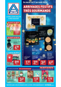 Prospectus Aldi Commercy : Arrivages festifs très gourmands