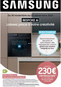 Prospectus Boulanger Dijon La Toison d'Or : Samsung : jusqu'à 150€ remboursés sur une sélection de fours et tables à induction