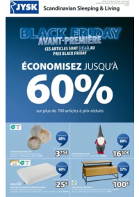 Prospectus Jysk COSNE-COURS-SUR-LOIRE : Black Friday