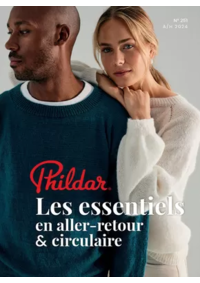 Prospectus Phildar Belfort : Les essentiels en aller-retour & circulaire