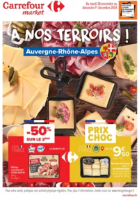 Prospectus Carrefour Market AMBERT : À NOS TERROIRS ! AUVERGNE-RHÔNE-ALPES