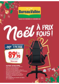 Prospectus Bureau Vallée - Bastia : Noël À PRIX FOUS !